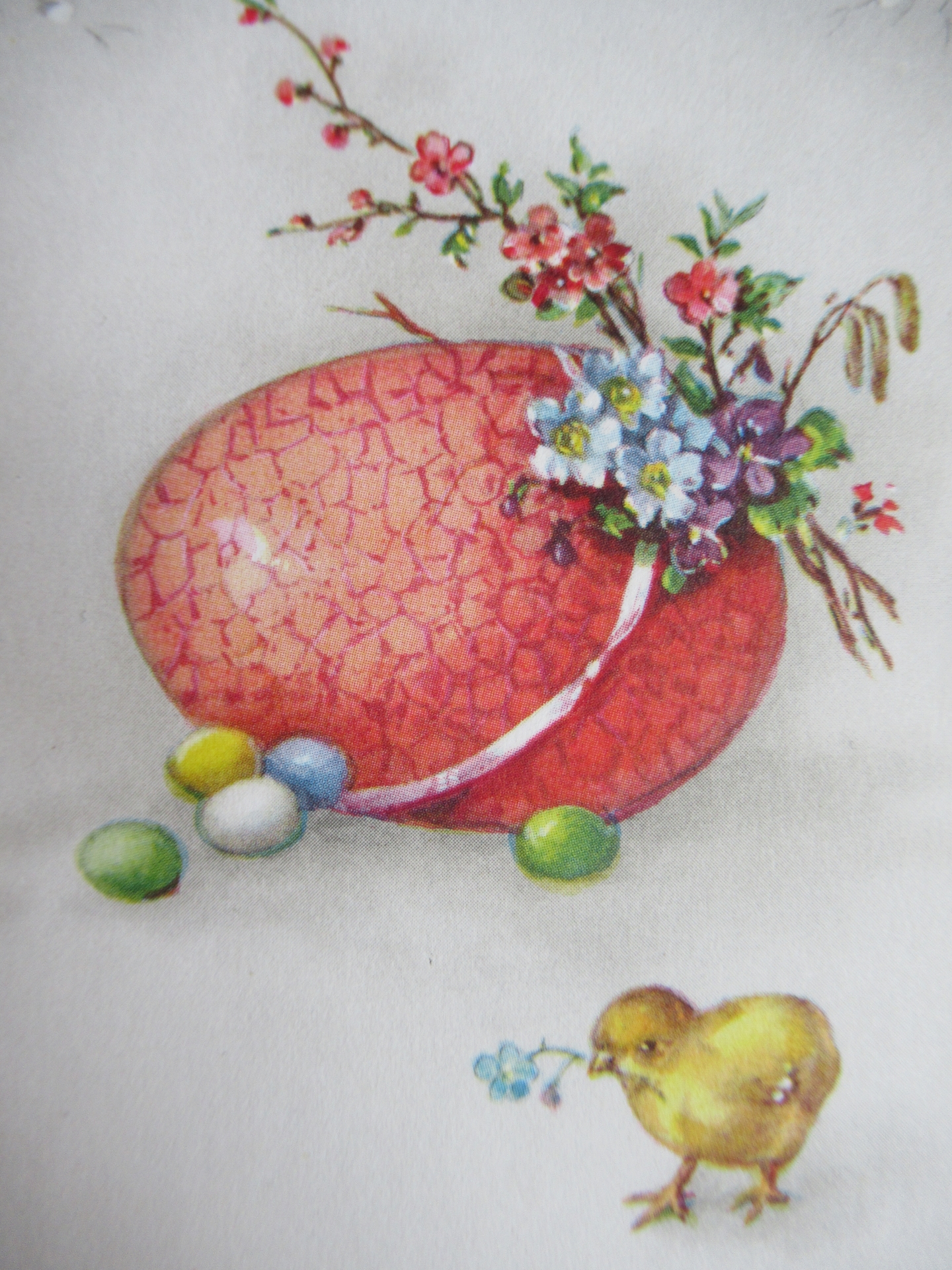 oude onbeschreven Belgische paaskaart - Afbeelding 4