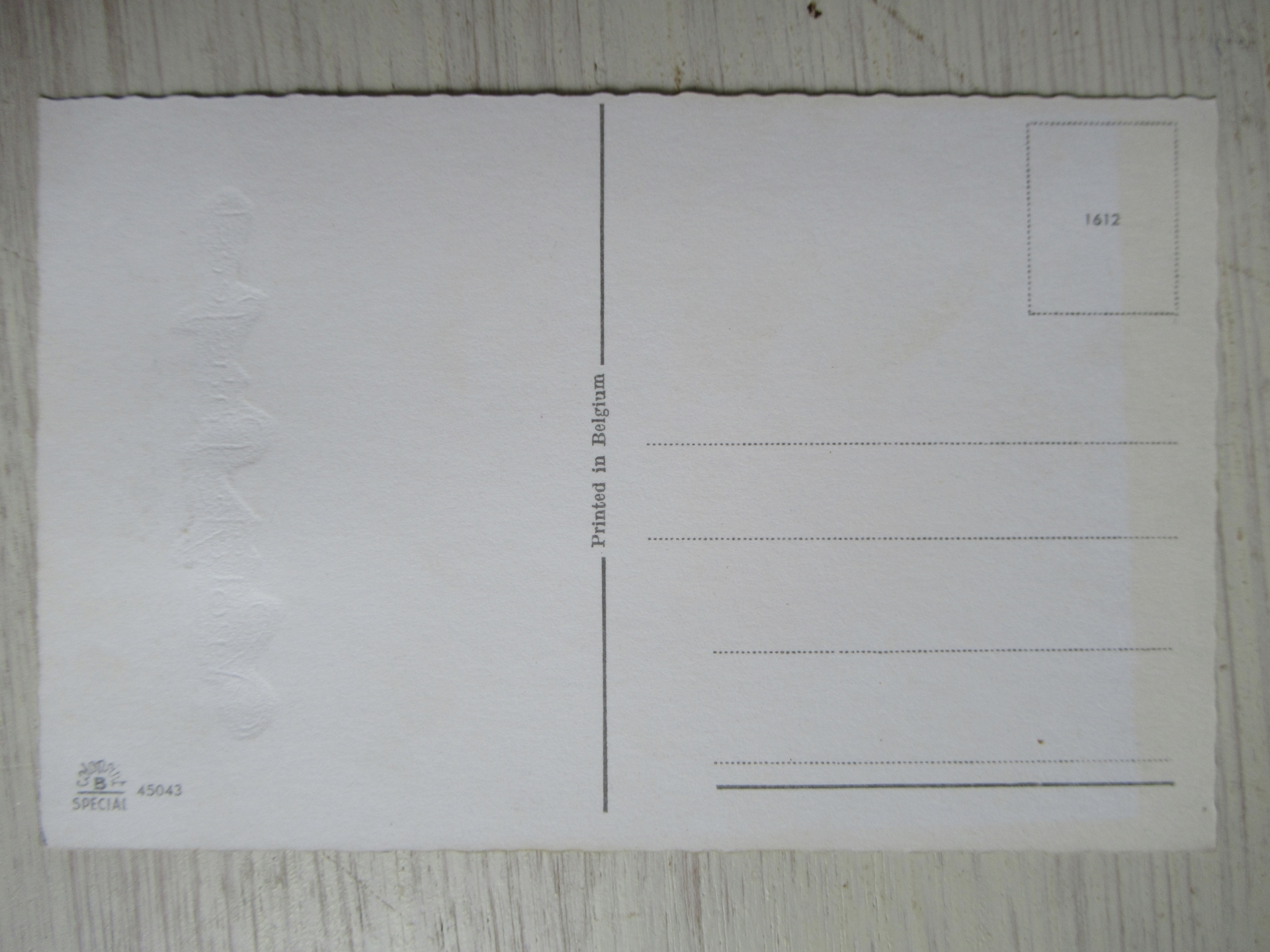 oude onbeschreven Belgische paaskaart - Afbeelding 5