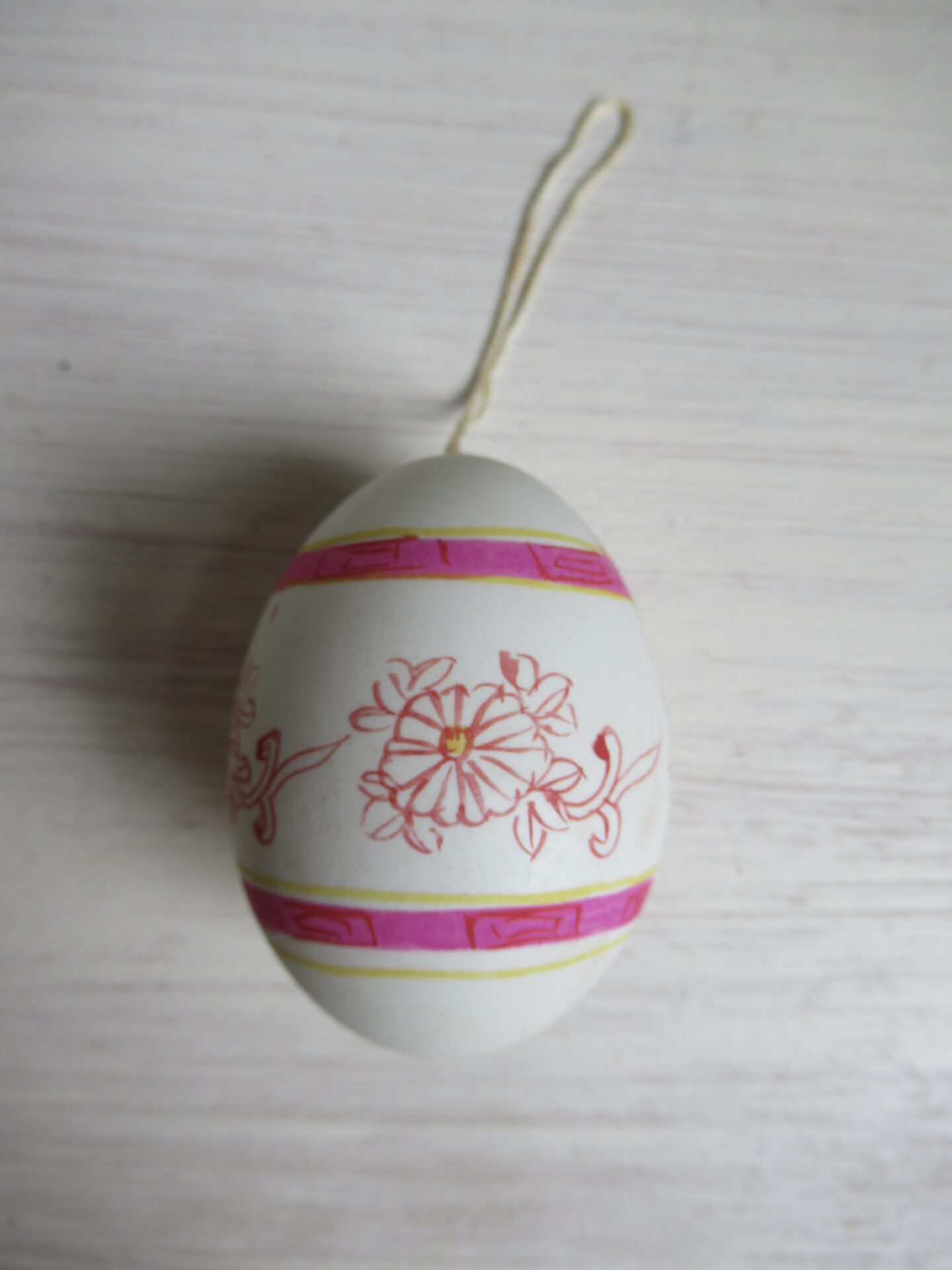 oud handbeschilderd paasei - Afbeelding 4