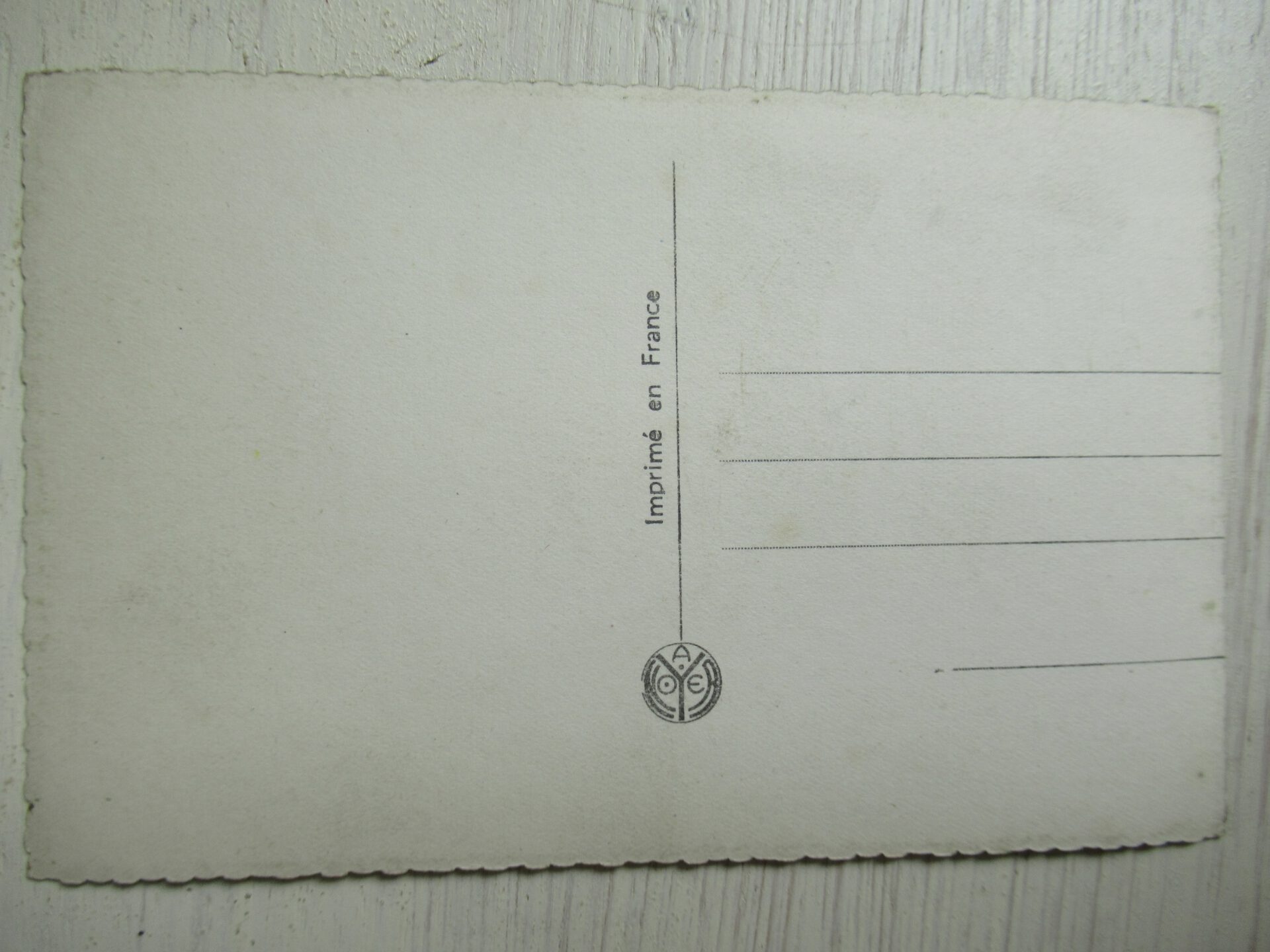 oude onbeschreven Franse paaskaart - Afbeelding 5