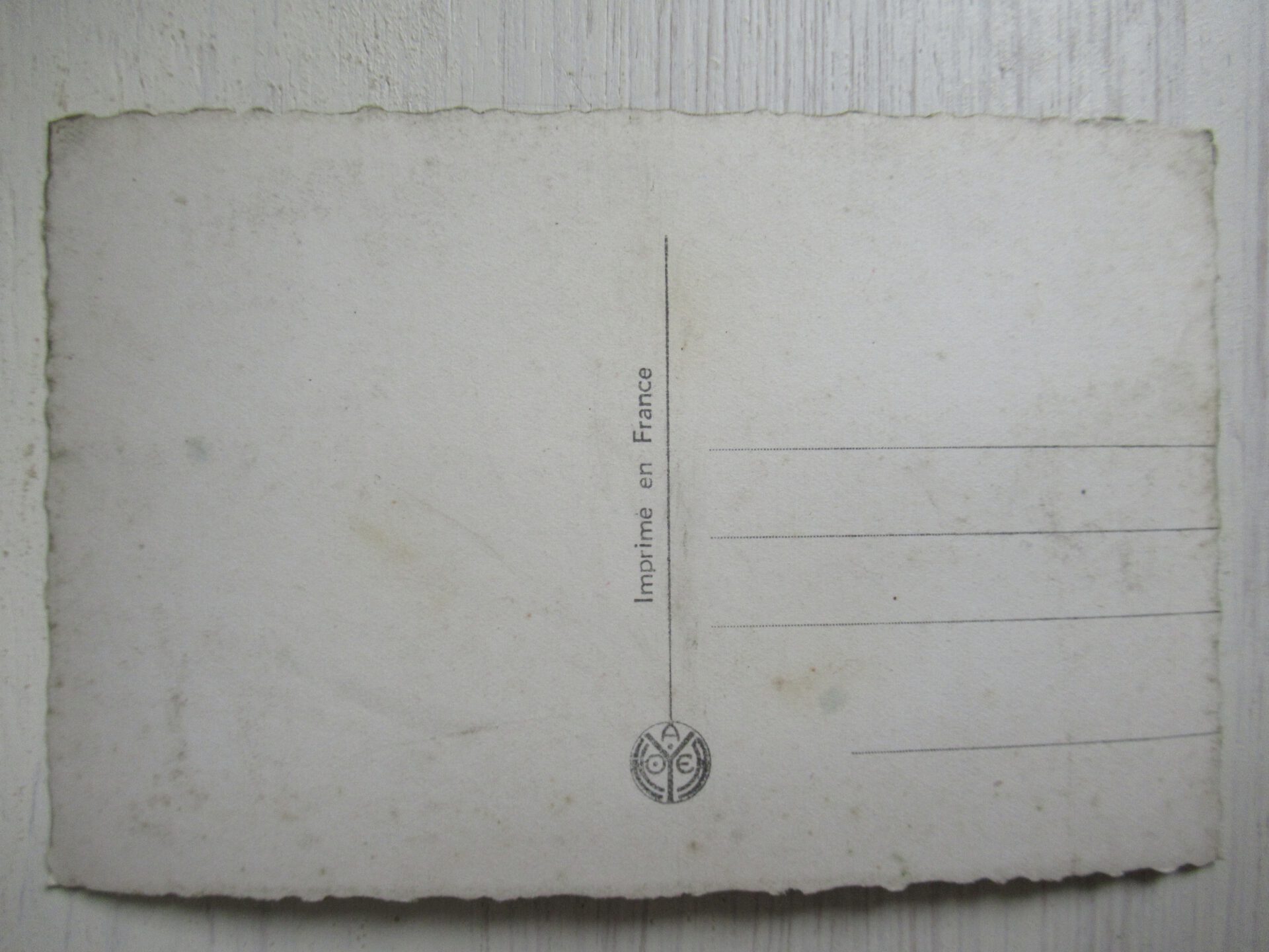 oude onbeschreven Franse paaskaart - Afbeelding 5