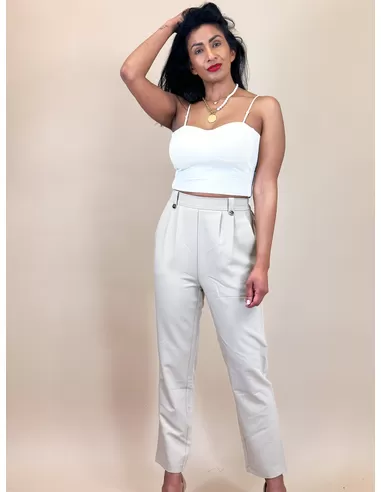 Top Giulia Crème - Afbeelding 2