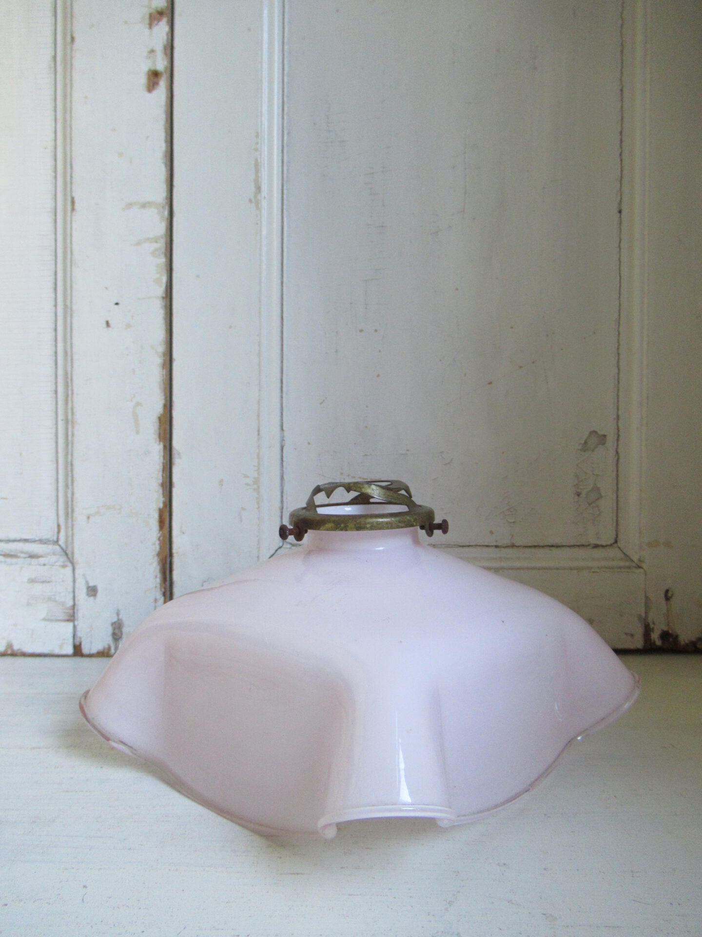 oud Frans lampenkapje, roze - Afbeelding 3