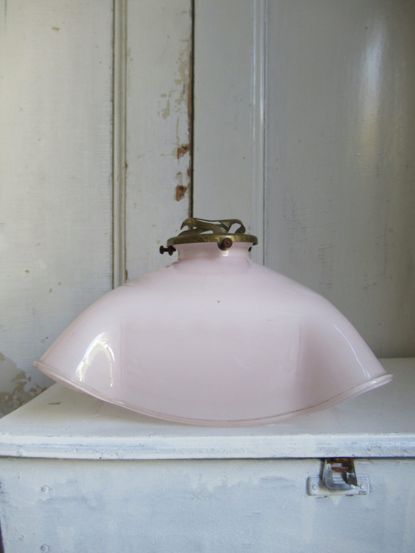 oud Frans lampenkapje, roze - Afbeelding 2