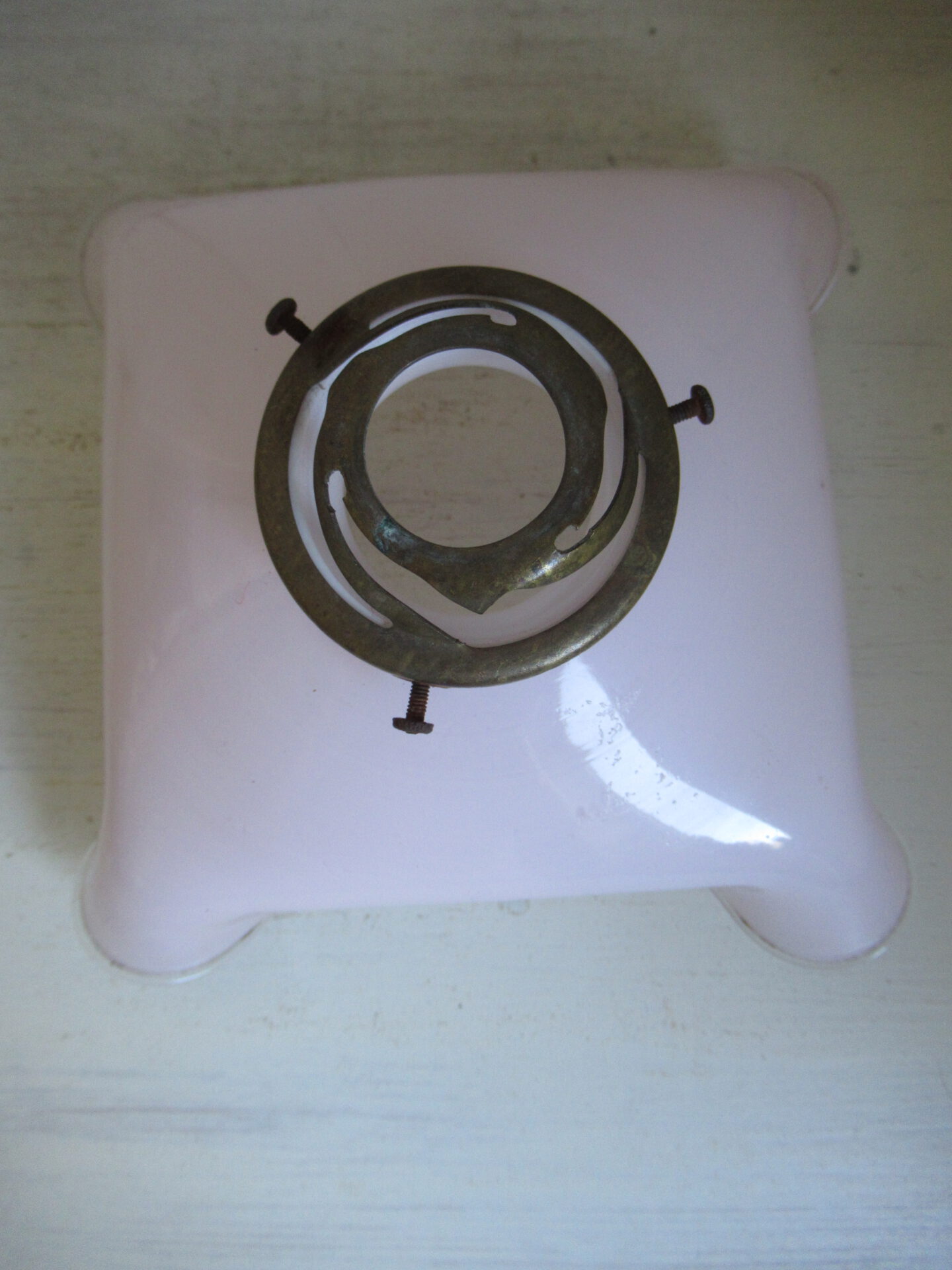 oud Frans lampenkapje, roze - Afbeelding 4