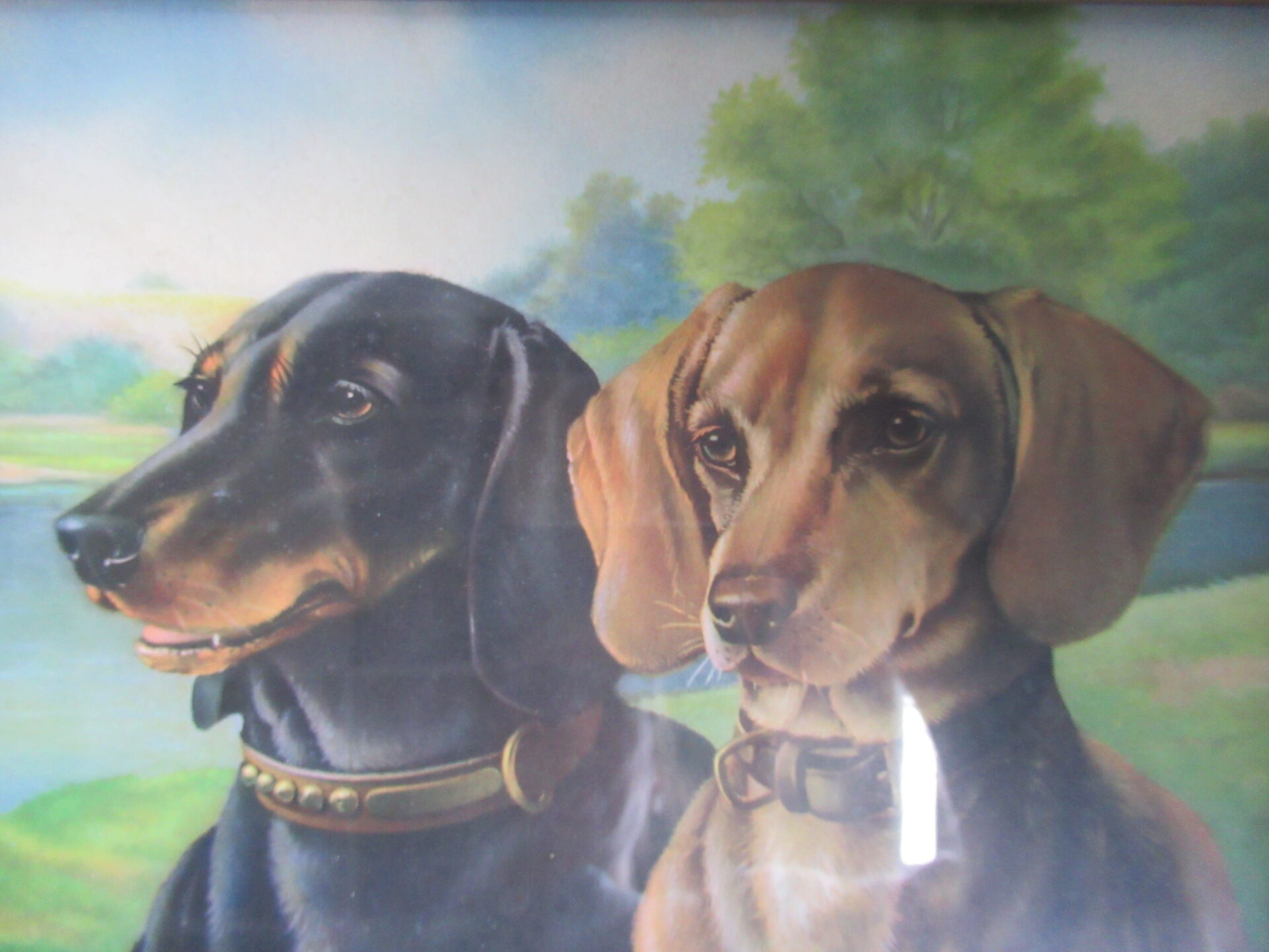 oud prentje in eenvoudig lijstje - Afbeelding 3