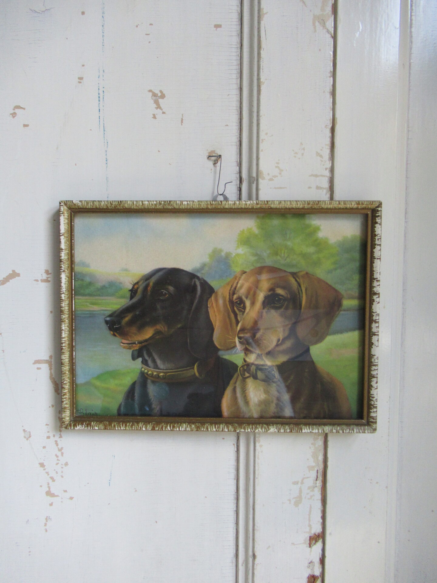 oud prentje in eenvoudig lijstje - Afbeelding 2