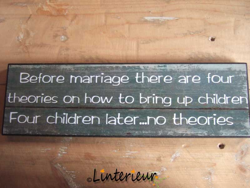 Tekstbord before marriage - Afbeelding 2