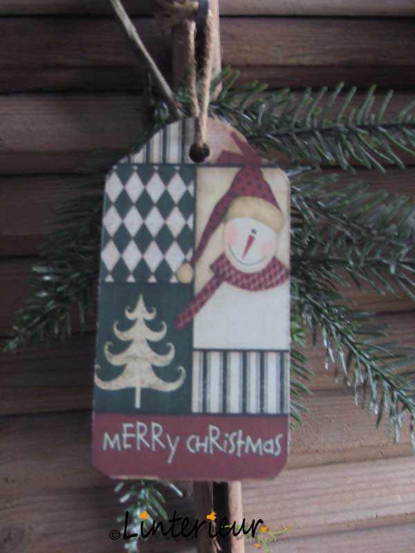 Tekstbordje merry christmas - Afbeelding 2