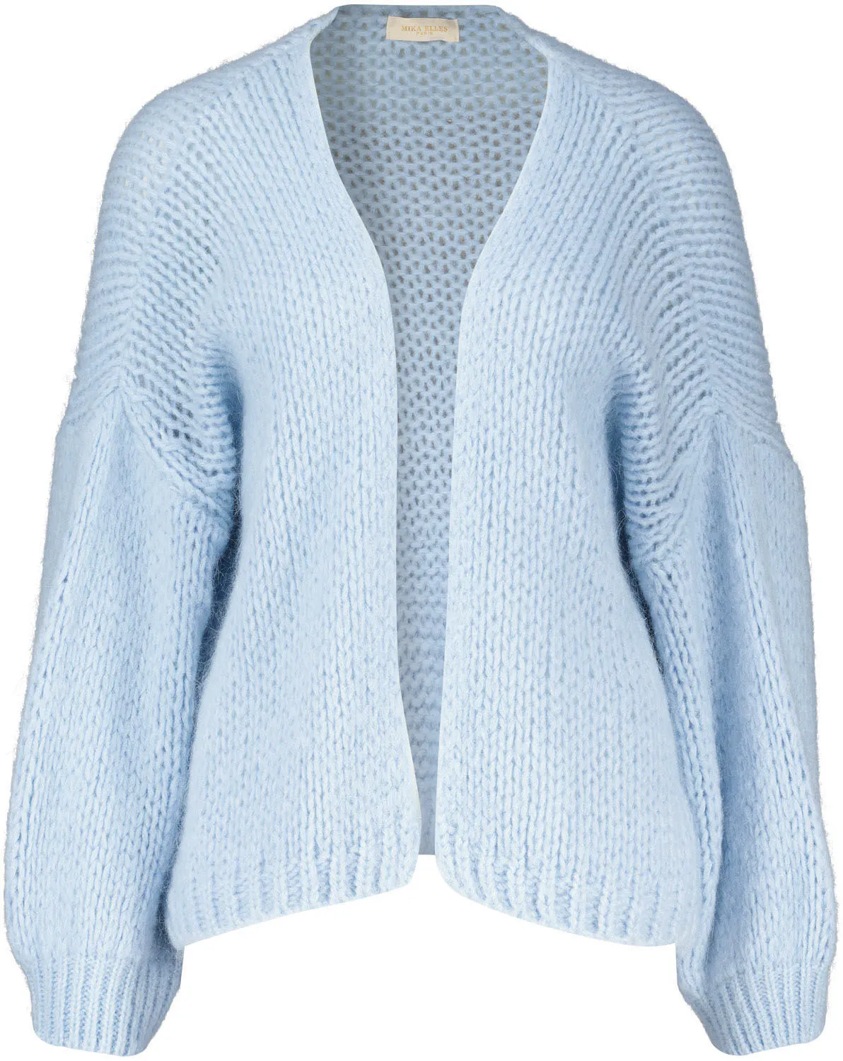 Beauregard Vest Grofgebreid Lichtblauw - Afbeelding 2