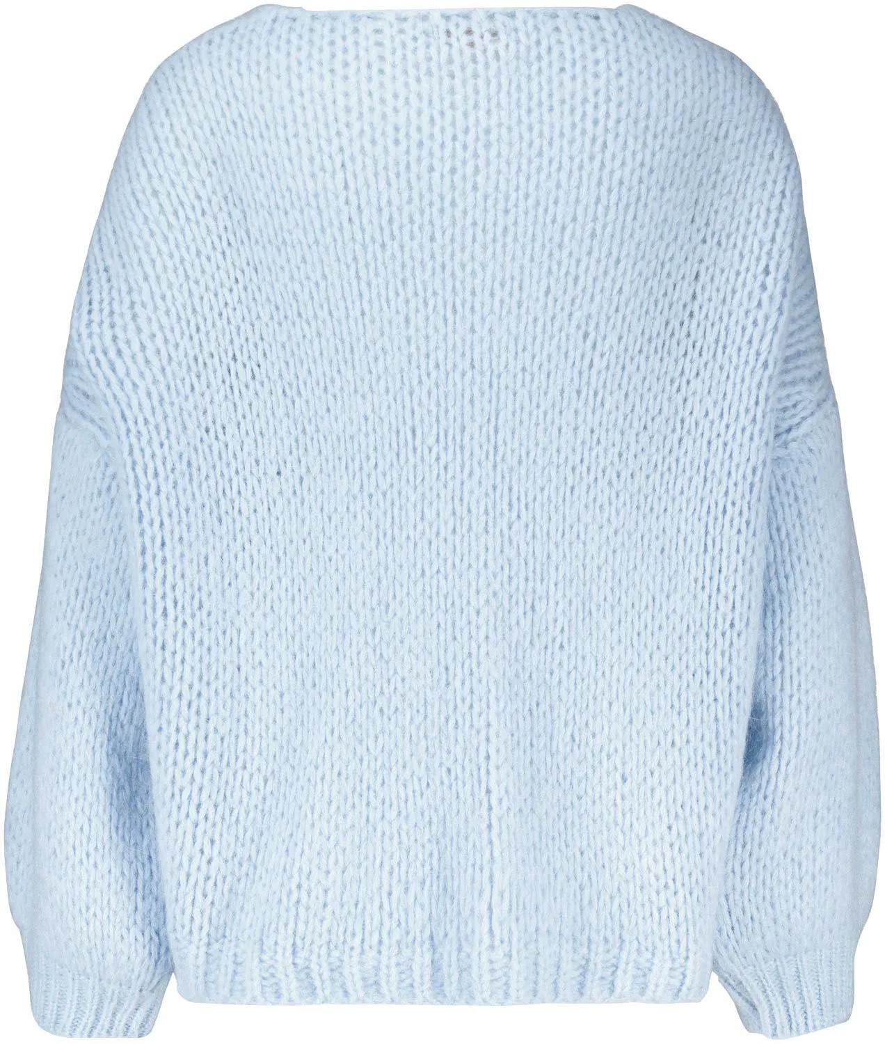 Beauregard Vest Grofgebreid Lichtblauw - Afbeelding 3