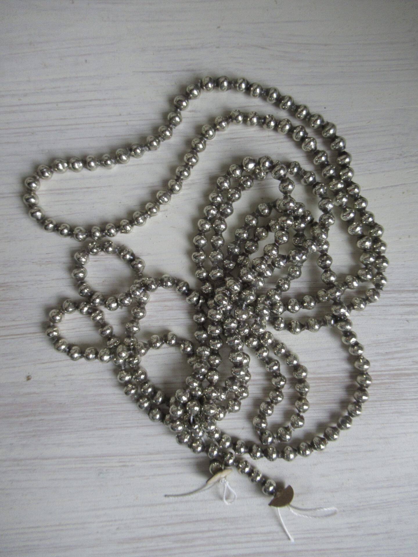 * oude glazen kerstslinger - Afbeelding 3