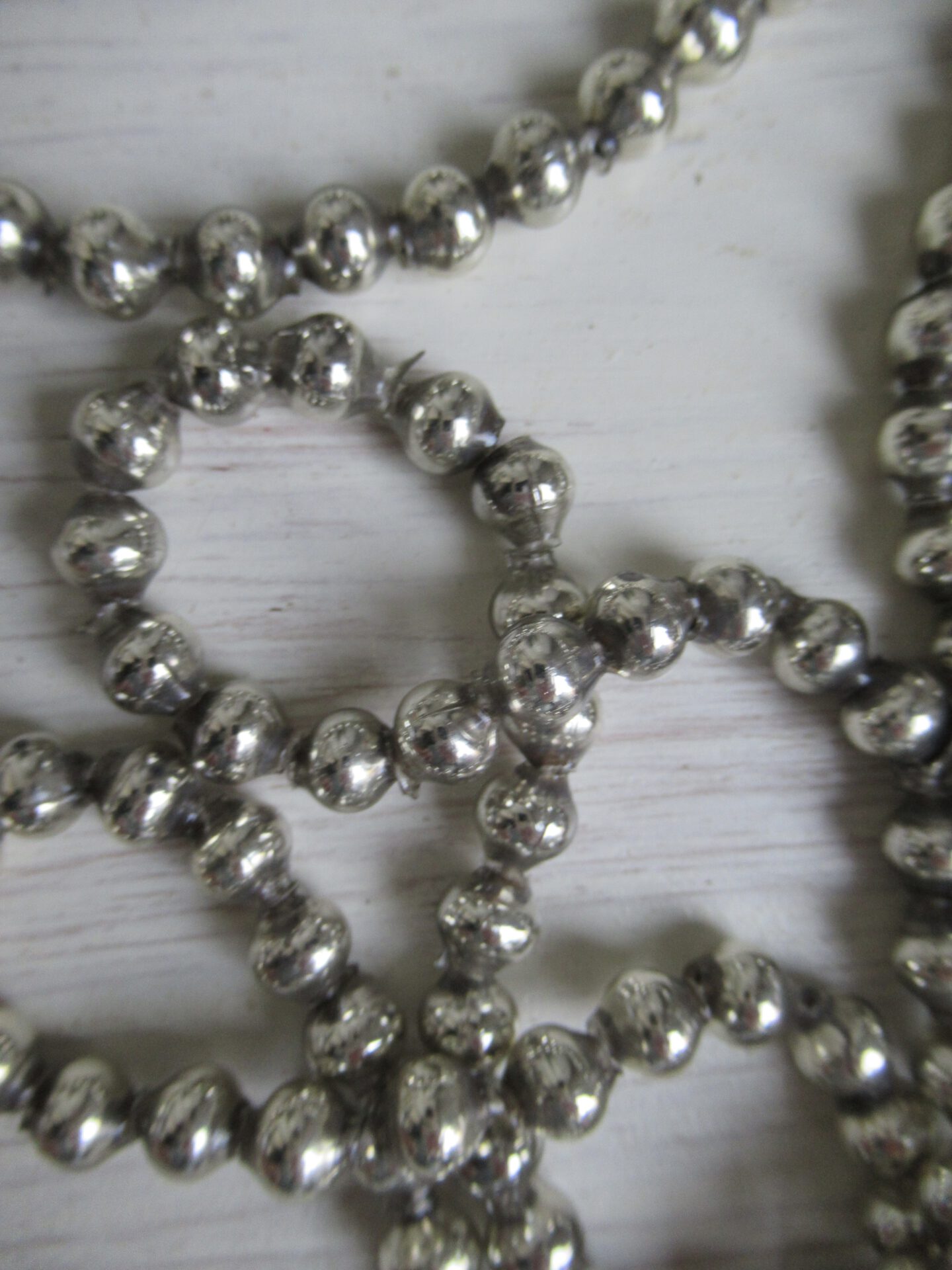 * oude glazen kerstslinger - Afbeelding 4